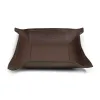 Taschenleerer quadratisch, Leder Hirsch, 20x20 cm, Mocca - 3