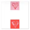 Grußkarte Double Heart Pink/Rosa