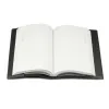 Buchhülle für DIN A5 Bücher, Glattleder, Schwarz - 2